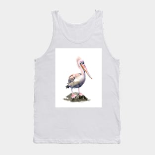 Pelican -Watercolor art Tank Top